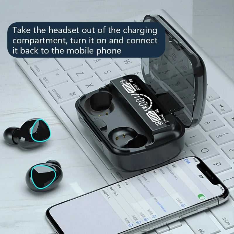 M10 Tws Earbuds BT V5.1 Touch Control Earphones Wireless Headphone